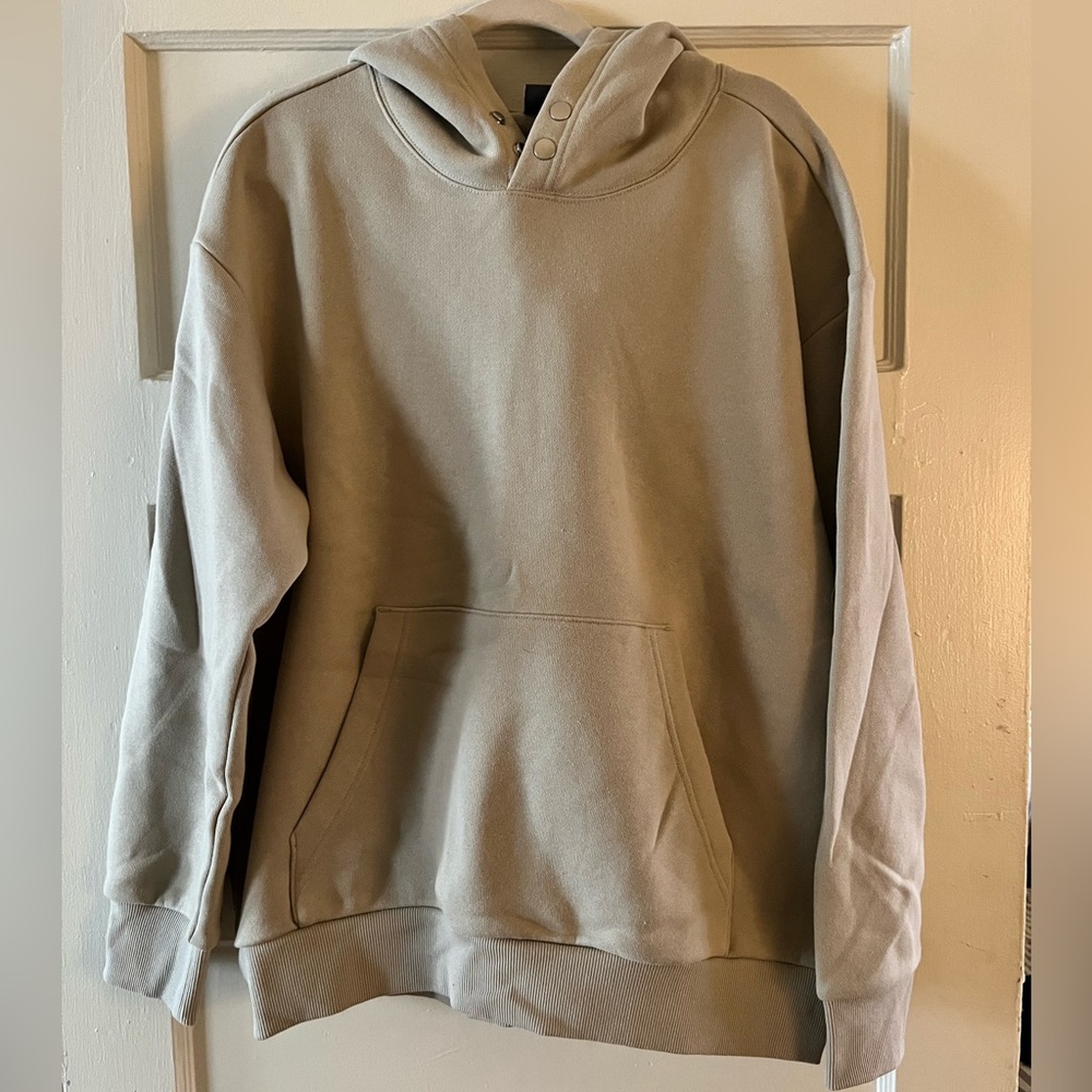 H&M Men’s hoodie with button detail. Size XL